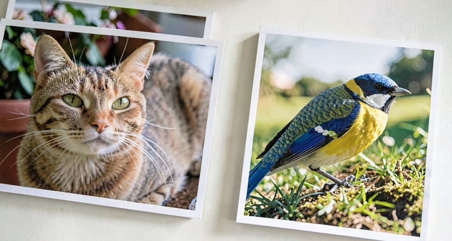 imagens de animais de estimação usadas em atividade investigativa na creche