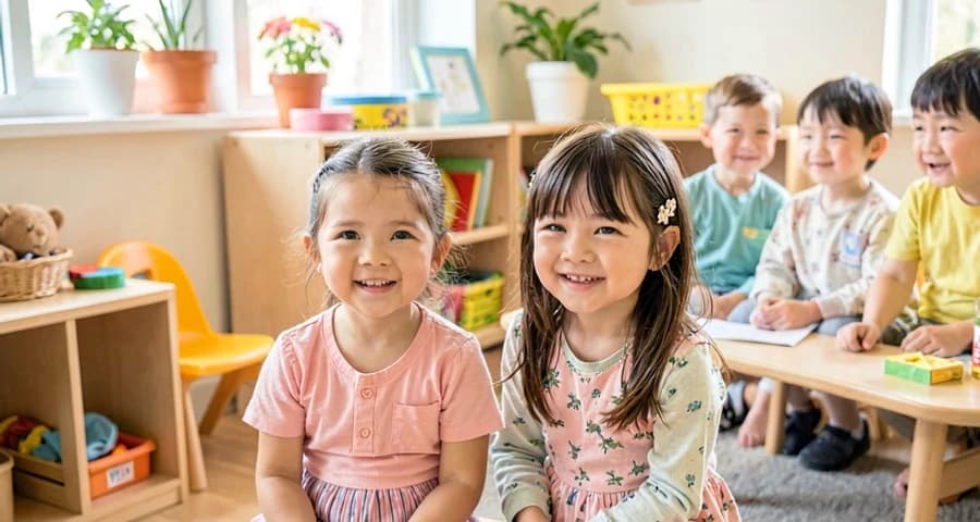 sala preparada para atividade de apresentação da rotina às famílias na creche