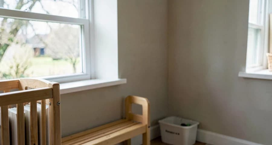 ambiente tranquilo preparado para atividade de escuta atenta na creche