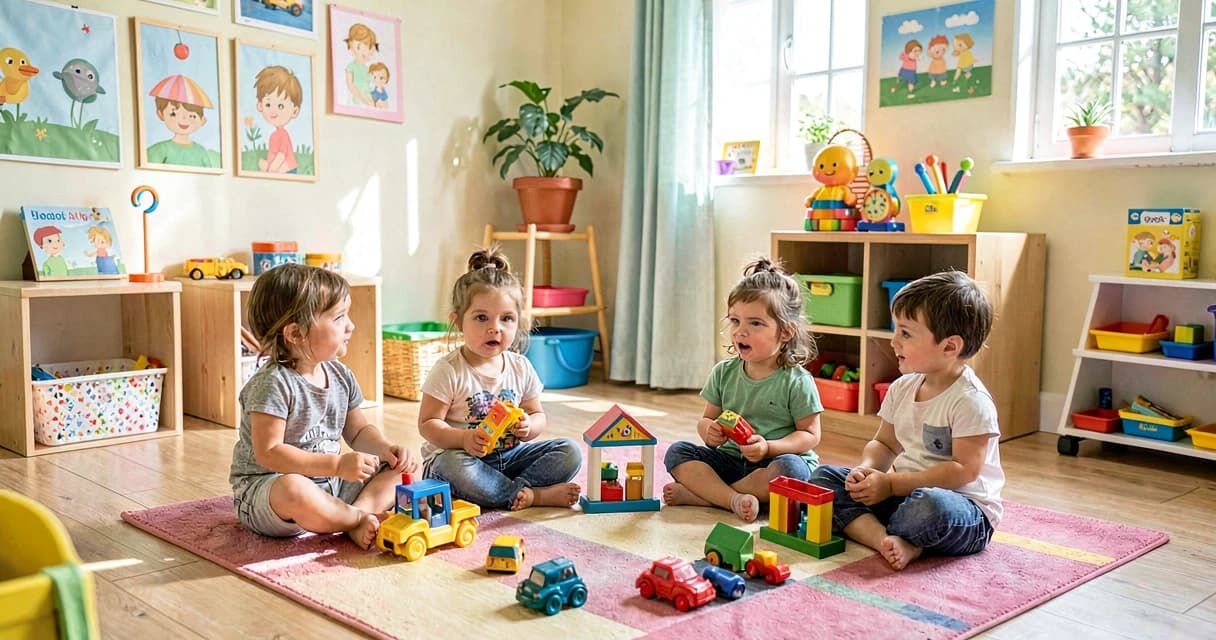 plano de aula brinquedo favorito: crianças da creche apresentando brinquedos de casa
